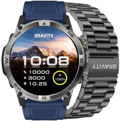 Smartwatch Gravity Black Strap + Bracelet GT46-2