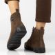 7. Women's brown suede leather ankle boots Filippo DBT7273