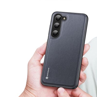 3. Dux Ducis Fino case Samsung Galaxy S23+ cover with silicone frame gray