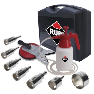 9. RUBI Easy Gres Plus Kit 7-piece drill bit set