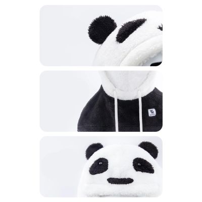 7. Qunature Panda Ski Balaclava for Kids/Adults Size M - Black/White
