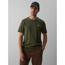 Men's regular printed T-shirt 4F 4FKAW26TTSHM4477-043S