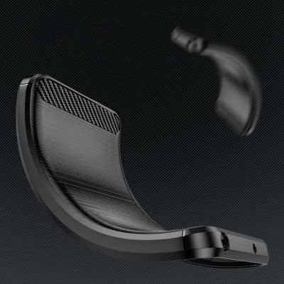 5. Carbon Case case for Realme 10 Pro+ flexible silicone carbon cover black