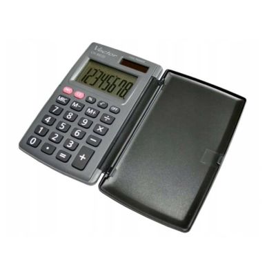 2. Vector KAV CH-862D Flip Pocket Calculator, Gray