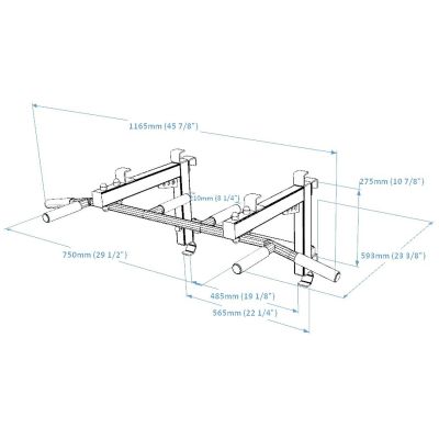 6. Adjustable Metal Pull-Up Bar with 6 Grips BENCHK PB3W