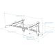 6. Adjustable Metal Pull-Up Bar with 6 Grips BENCHK PB3W