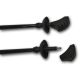 4. NORDIC WALKING POLES BEST SPORTING 1-SECTION CARBON LENGTH 125CM