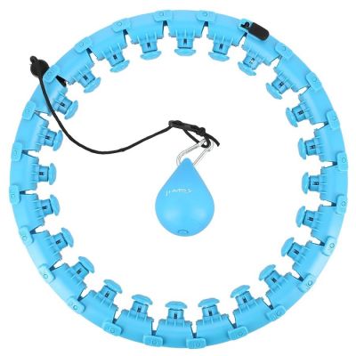 HMS HHW01 hula hoop with studs and weight, blue