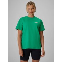 Women's loose T-shirt with print 4F 4FRSS26TTSHF4516-42S