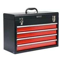 Yato YT-08874 Tool Box Stainless Steel Black, Red