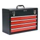 Yato YT-08874 Tool Box Stainless Steel Black, Red
