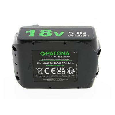 5. PATONA Premium Battery for Makita BL1850LED (18 V 5.0 Ah LED)