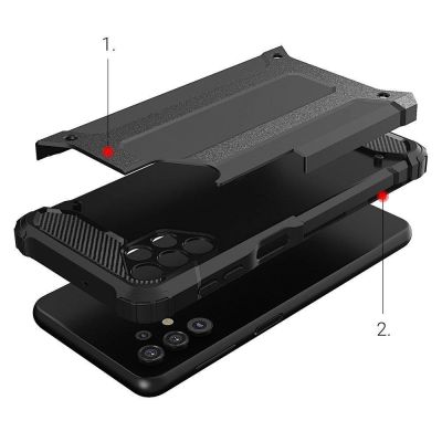 7. Hybrid Armor Case Tough Rugged Cover for Samsung Galaxy A73 blue