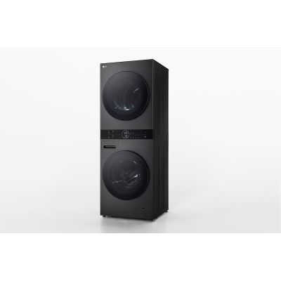 8. WashTower LG WT1210BBF 12/10kg AI DirectDrive washer-dryer with TurboWash heat pump, black