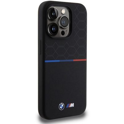 4. BMW M Silicone Pattern MagSafe case for iPhone 15 Pro - black