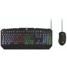 MediaRange MRGS102 Keyboard with Mouse Included Gaming USB QWERTZ German Black