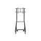 2. Flat Screen/Video Conferencing Cart - Extra Strong - Lockable - Plastic, Stainless Steel, Aluminum - Screen Size: 94-203 cm (37"-80")