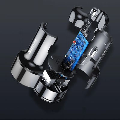 10. Baseus Magic Series PPS digital display (Type-c PD+QC) Intelligent dual quick charging and car charging of 45W Black(*)