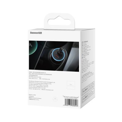 11. Baseus Golden Contactor Pro car charger 2x USB-C 40W gray (CGJP000013)