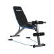 3. Inclined training bench with leg locks and rubber bands REBEL ACTIVE RBA-2003