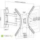 3. Techly ICA-PLB 136E TV Mount for 139.7 cm (55") Black
