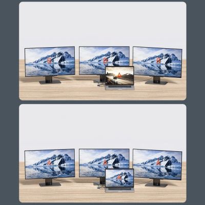 16. Baseus Metal Gleam 11in1 multifunctional USB Type C HUB - 3x USB 3.2 Gen 1 5Gbps / USB Type C PD 100W / 3.5 mm mini jack AUX / VGA Full HD 60Hz / 2x HDMI 4K 30Hz / TF and SD card reader / RJ45 1Gbps gray (CAHUB-CT0G)