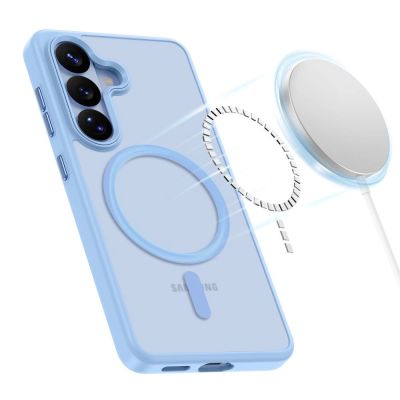 3. Tech-Protect Magmat MagSafe Case for Samsung Galaxy S26 - Matte Blue