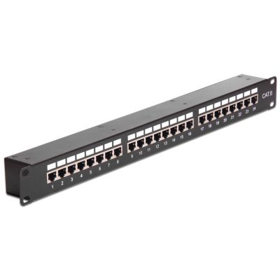 Delock 43295 Patch Panel - Cat6 - Rack Mount - 1U - 44 mm - 44 mm