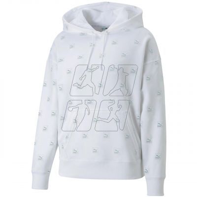 3. Sweatshirt Puma Brand Love AOP Hoodie FL W 535706 02