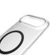 7. Puro Lite Mag TPU+PC Case Compatible with MagSafe for iPhone 17 Air - Transparent with Black Ring