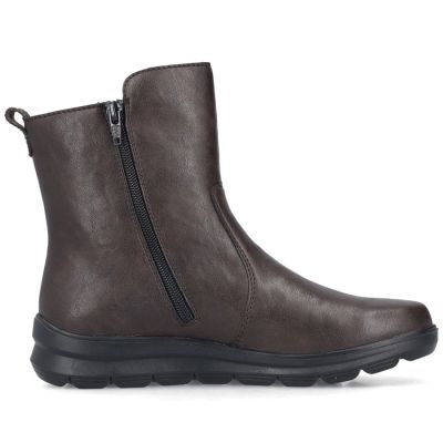 9. Rieker Z0074-25 comfortable brown waterproof women's ankle boots