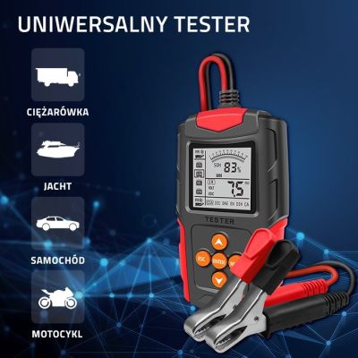 2. QOLTEC BATTERY TESTER WITH LCD DISPLAY | 12V | 24V | 3AH-200AH