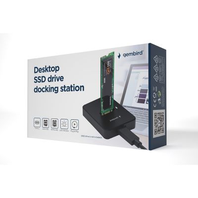 11. GEMBIRD M.2 SATA & NVME SSD DOCKING STATION BLACK