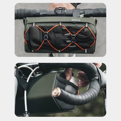 5. Rockbros 30110054001 bicycle handlebar bag 2.2 l - green