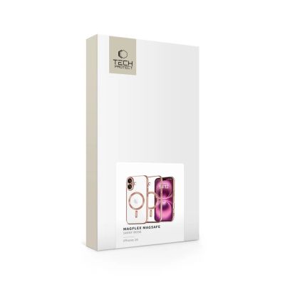 4. Tech-Protect MagFlex MagSafena iPhone 16 Case - Clear / Pink