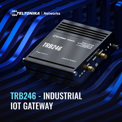 9. Gateway Teltonika TRB246 - 100Mb LAN, RS-232, RS-485, PPP