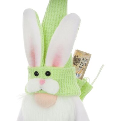 4. GREEN BUNNY 20CM WITH GIFT BAG SPRING DECORATION