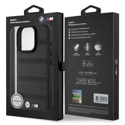 8. BMW M Perforated And Stitched Line MagSafe case for iPhone 16 Pro - black