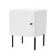 PALAZZO BIS bedside table 2 pcs 45x39xH59 white matt