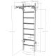 22. WOODEN AND METAL GYMNASTIC WALL BAR WITH BENCHK 221B