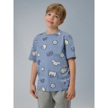 Boy's regular printed T-shirt 4F 4FJRSS26TTSHM3466-32A