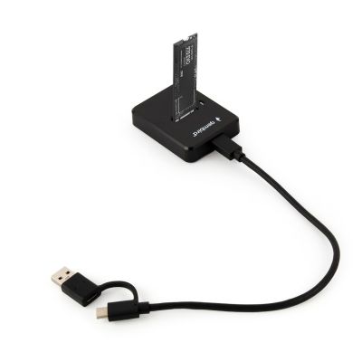 15. GEMBIRD M.2 SATA & NVME SSD DOCKING STATION BLACK