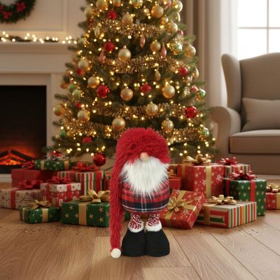 11. DECORATIVE GNOME ON TELESCOPES 38-88CM RED