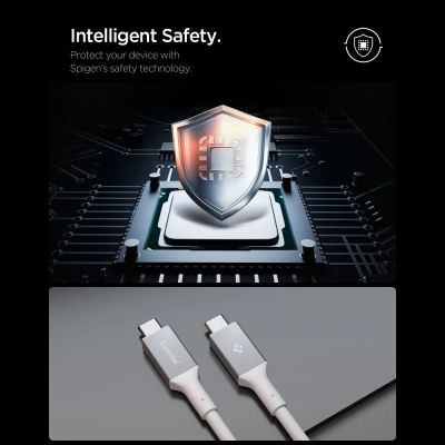 7. Spigen EB24012CC USB-C Cable 240W 120cm - White