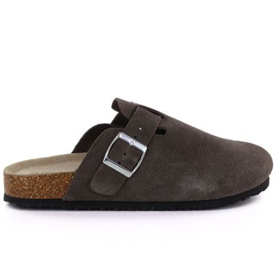 2. Women's brown leather closed-toe mules Vinceza 101332