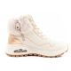 13. Skechers Uno Rugged women's sports shoes insulated winter ankle boots beige