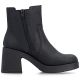 Women's Chelsea boots with a block heel, insulated, black, Rieker 58081-00