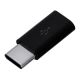 SAVIO AK-31/B Adapter (Micro USB F - USB type CM; black)