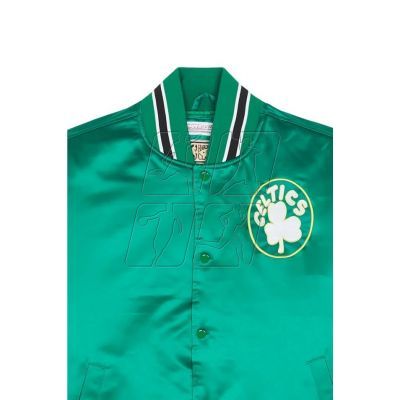 3. Mitchell & Ness NBA Boston Celtics Primetime Heavyweight Satin Jacket Vintage Logo Celtics M JK8453-BCEKYGN