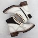 4. Women's beige worker boots Vinceza 26-58559